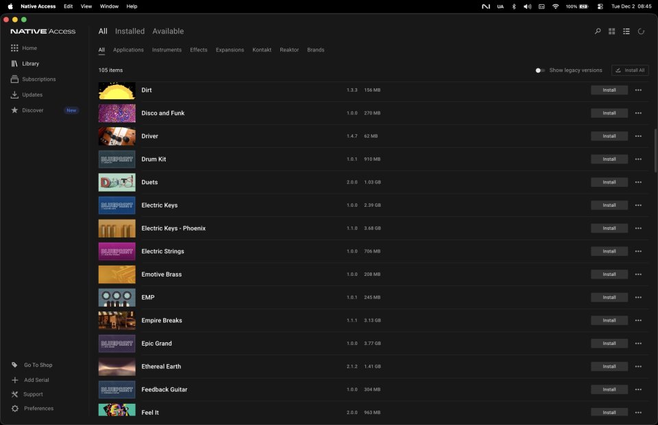 Native Instruments Cuenta Con Muchos Plugins