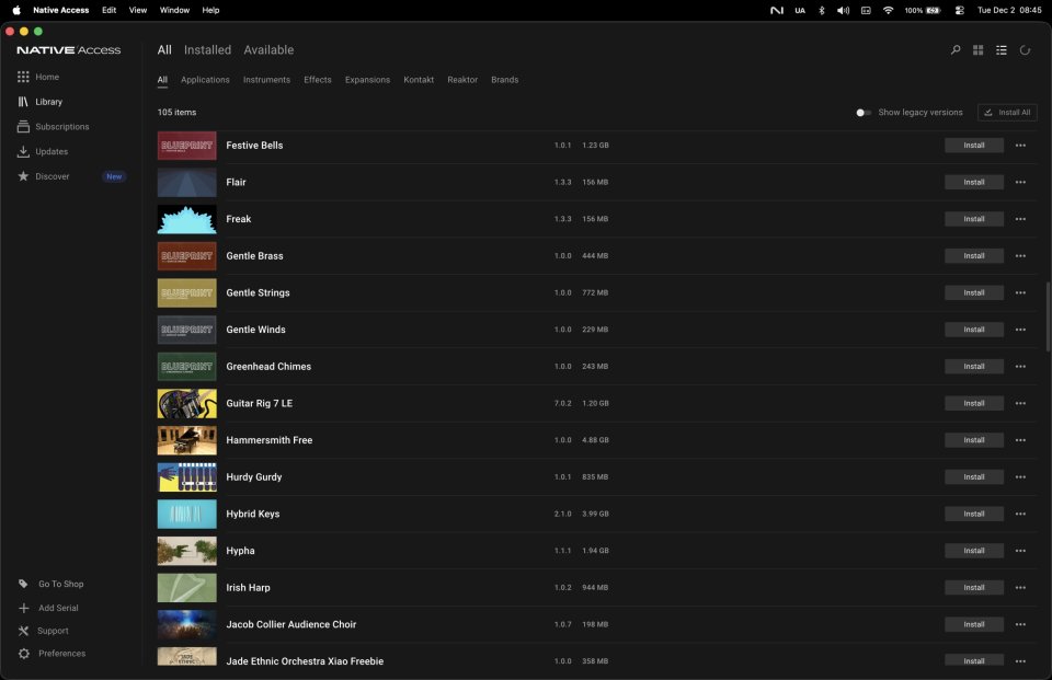 Native Instruments Cuenta Con Muchos Plugins
