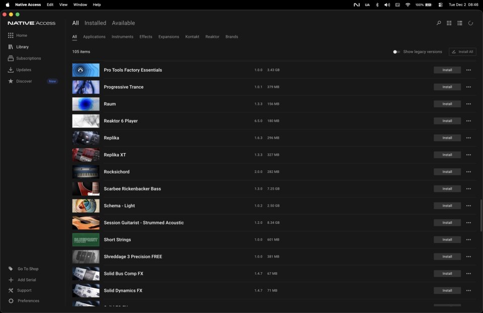 Native Instruments Cuenta Con Muchos Plugins