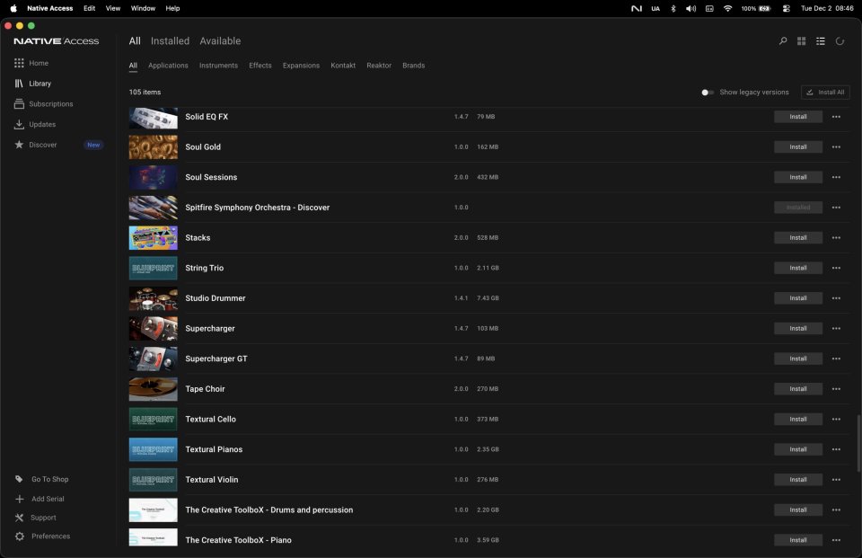 Native Instruments Cuenta Con Muchos Plugins