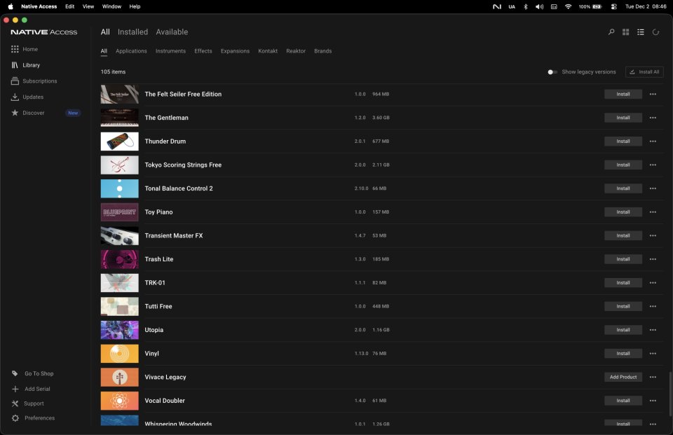 Native Instruments Cuenta Con Muchos Plugins