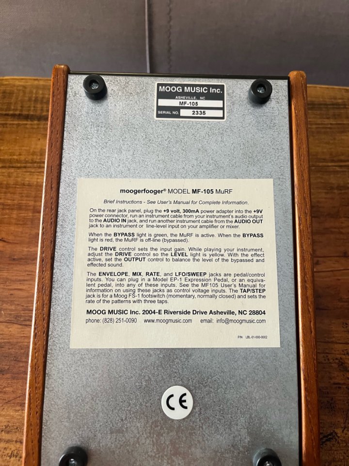 Moog Moogerfooger murf de segunda mano · Foto 3 de 6 · Valencia · 550 €