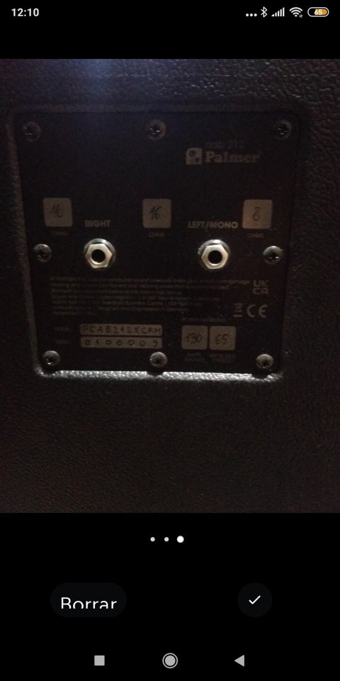 Pantalla Palmer 2x12 Celestion Creemback