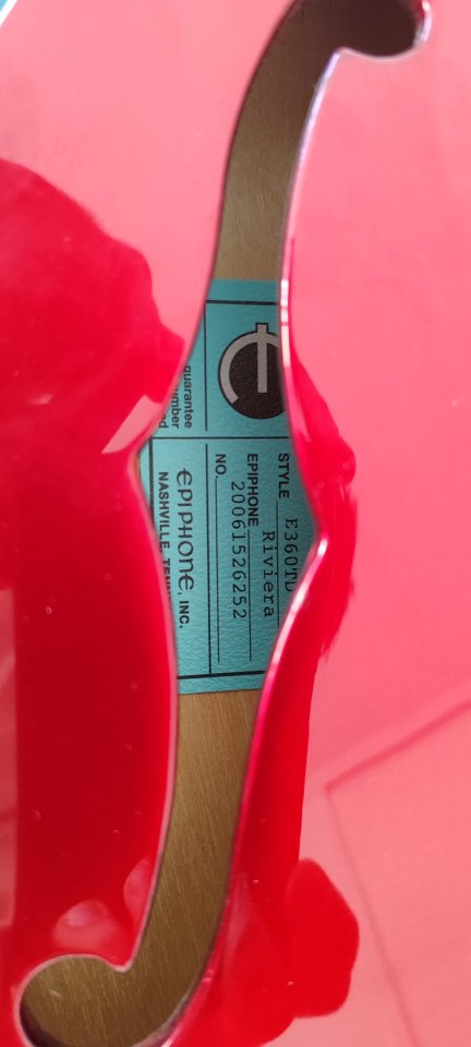 Epiphone Riviera Sparkling Burgundy