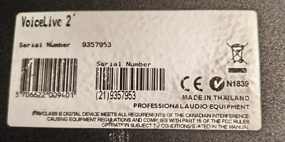 TC HELICON VOICE LIVE 2 de segunda mano · Foto 3 de 3 · Huesca · 270 €