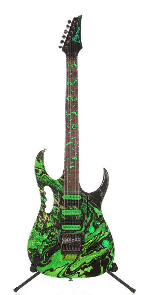 Guitarra tipo ibanez jem multicolor