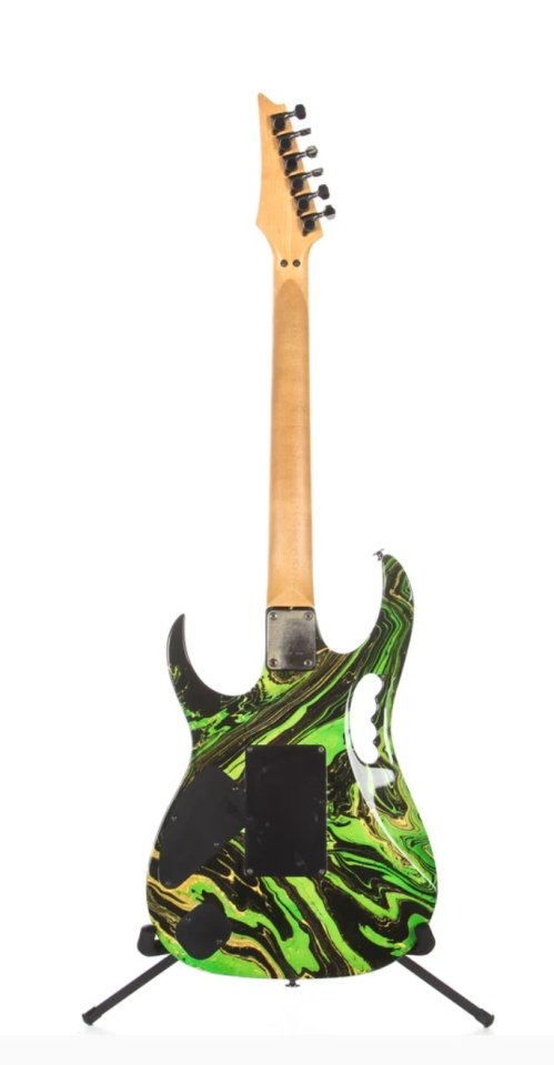 Guitarra tipo ibanez jem multicolor