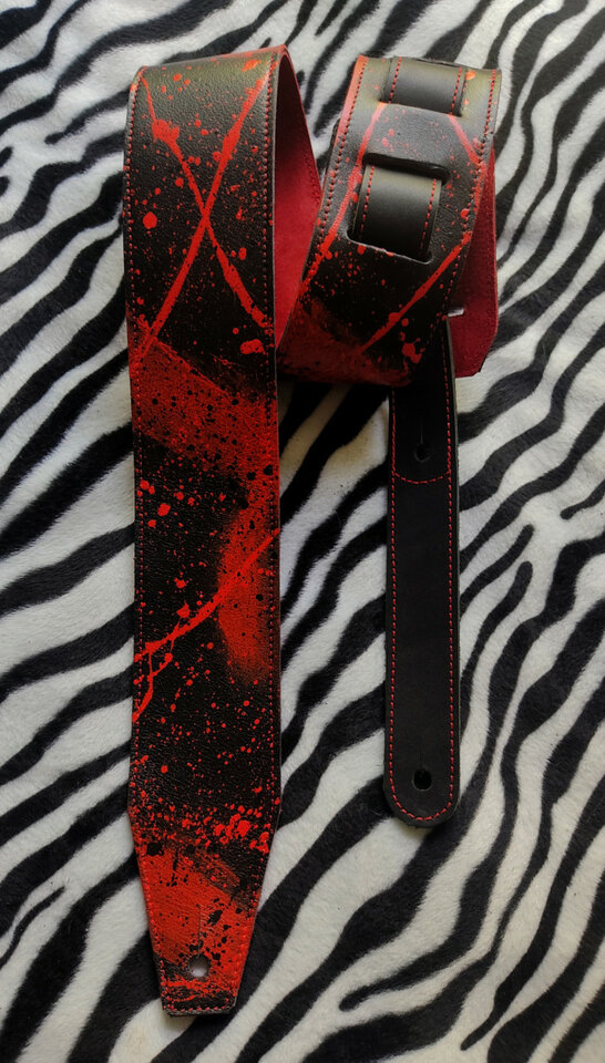 BloodStrap correa 100% cuero, guitarra o bajo