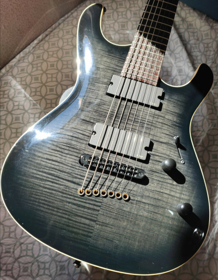 MAYONES Setius 7 cuerdas GTM Trans Black