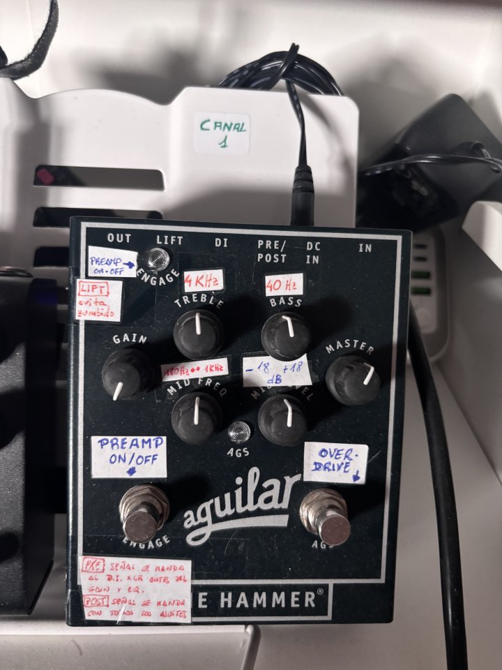 Aguilar Tone Hammer Preamp/DI de segunda mano · Córdoba · 200 €