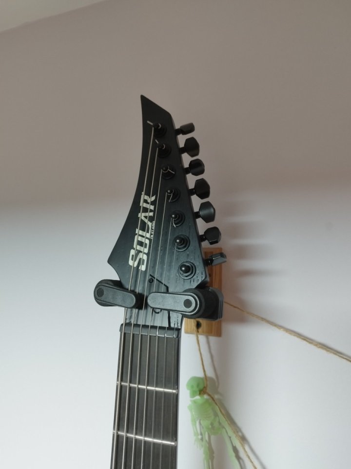 Guitarra Solar A1.7BOP Evertune– Black Open Pore Matte