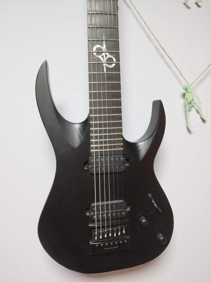 Guitarra Solar A1.7BOP Evertune– Black Open Pore Matte