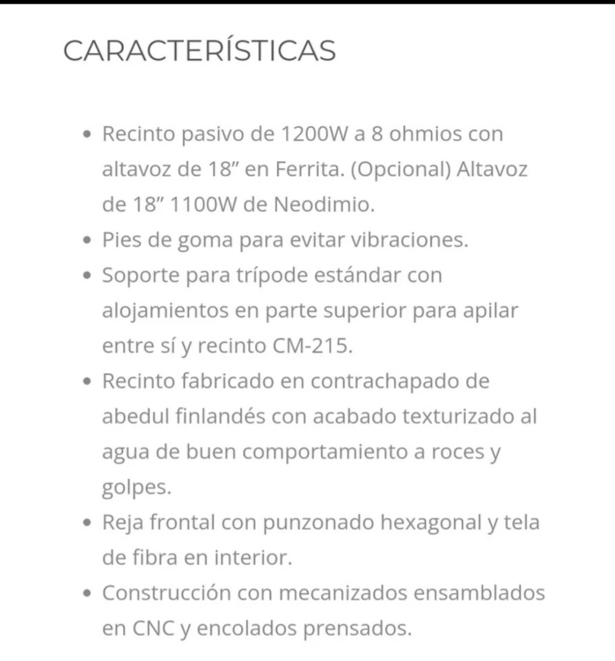 Subgraves 18 pulgadas 1200w SPL 136 db de segunda mano · Foto 9 de 9 · Ciudad Real · 550 €