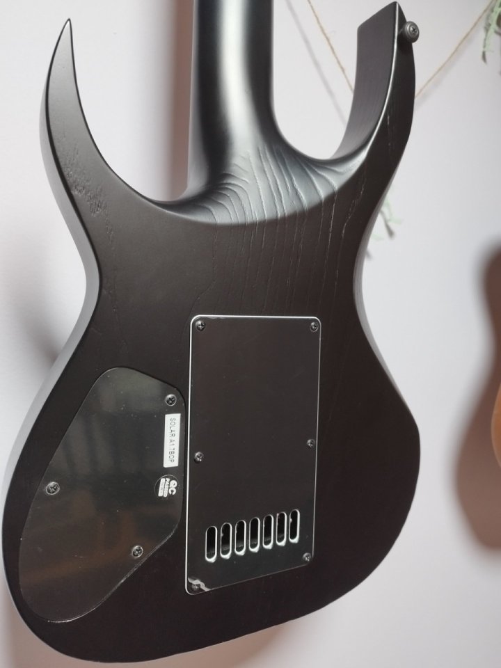 Guitarra Solar A1.7BOP Evertune– Black Open Pore Matte