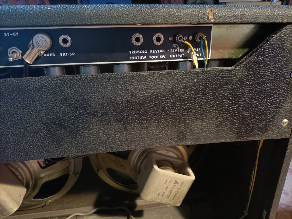 Guyatone Reverb-Jazz (Fender Pro Reverb clon) Fujigen-Gakki 70's Japón de segunda mano · Foto 8 de 10 · Alicante · 850 €