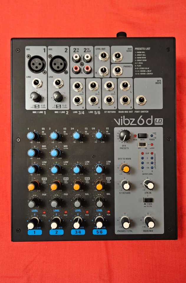 Mesa mezcladora VIBZ 6D