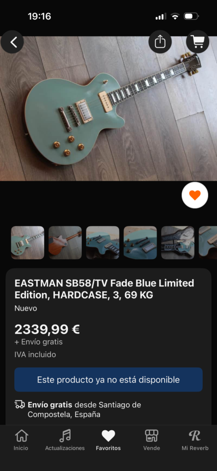 EASTMAN SB58/TV Fade Blue Limited Edition, HARDCASE, 3, 69 KG