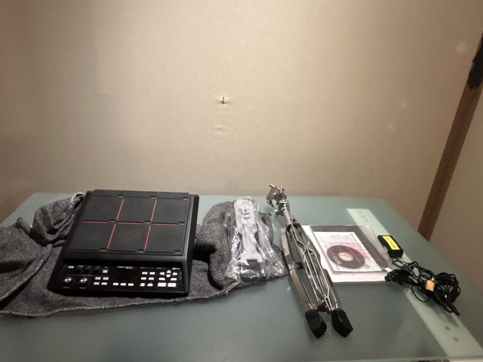 PAD sampleo Roland SPD-SX con pedal de kick y soporte