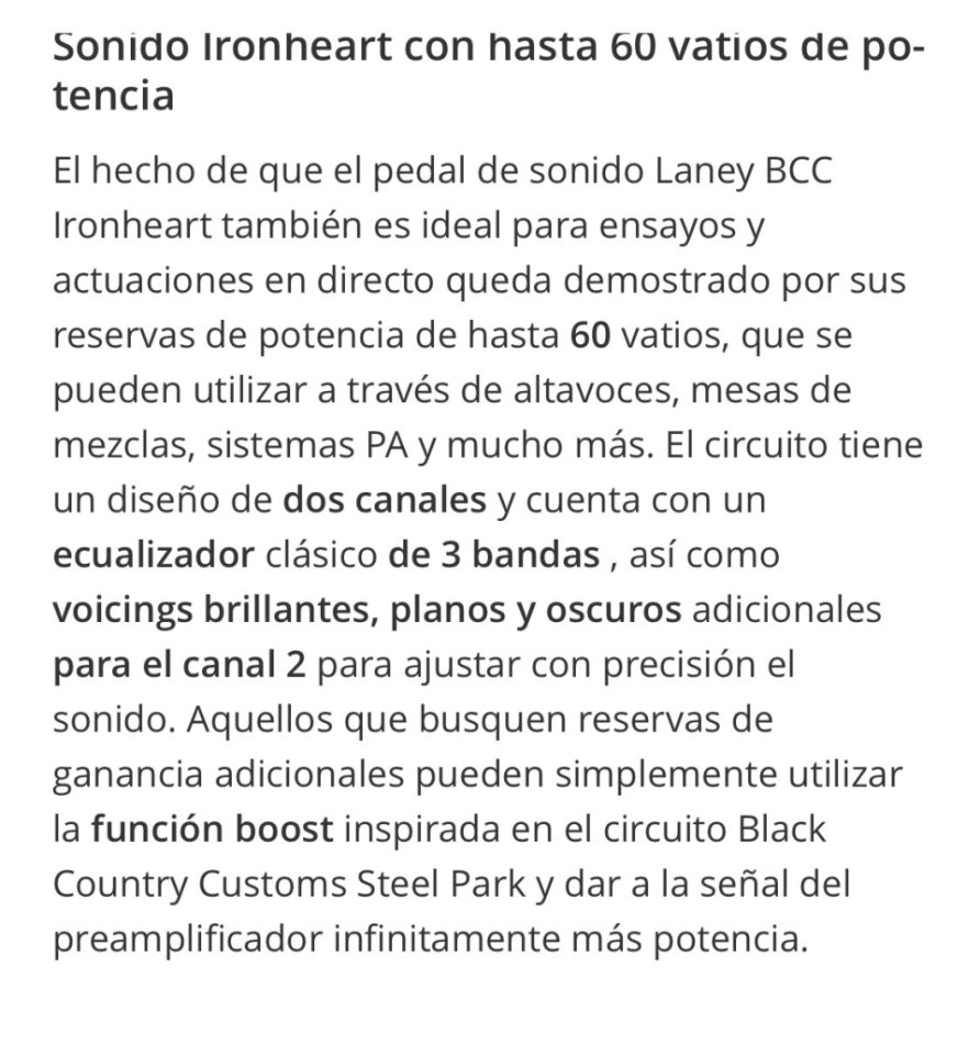 Laney BBC Loudpedal Ironheart