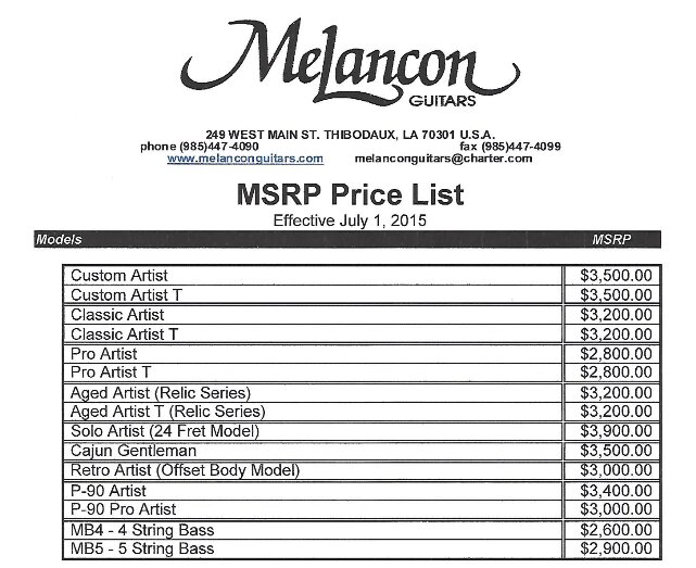 MELANCON Custom Artist T caoba