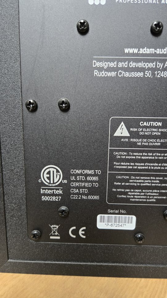ADAM Audio A7X Active Nearfield Monitors (Pair) 2010s - Black de segunda mano · Foto 3 de 5 · Barcelona · 850 €