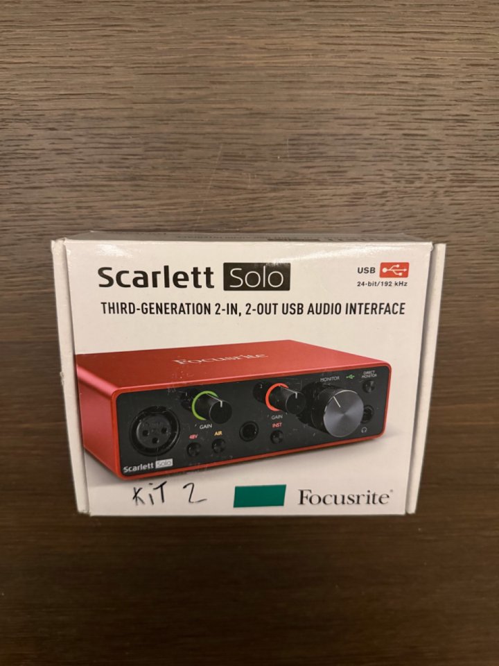 Focusrite Scarlett Solo (3.ª Generación) de segunda mano · Foto 1 de 3 · Pontevedra · 75 €