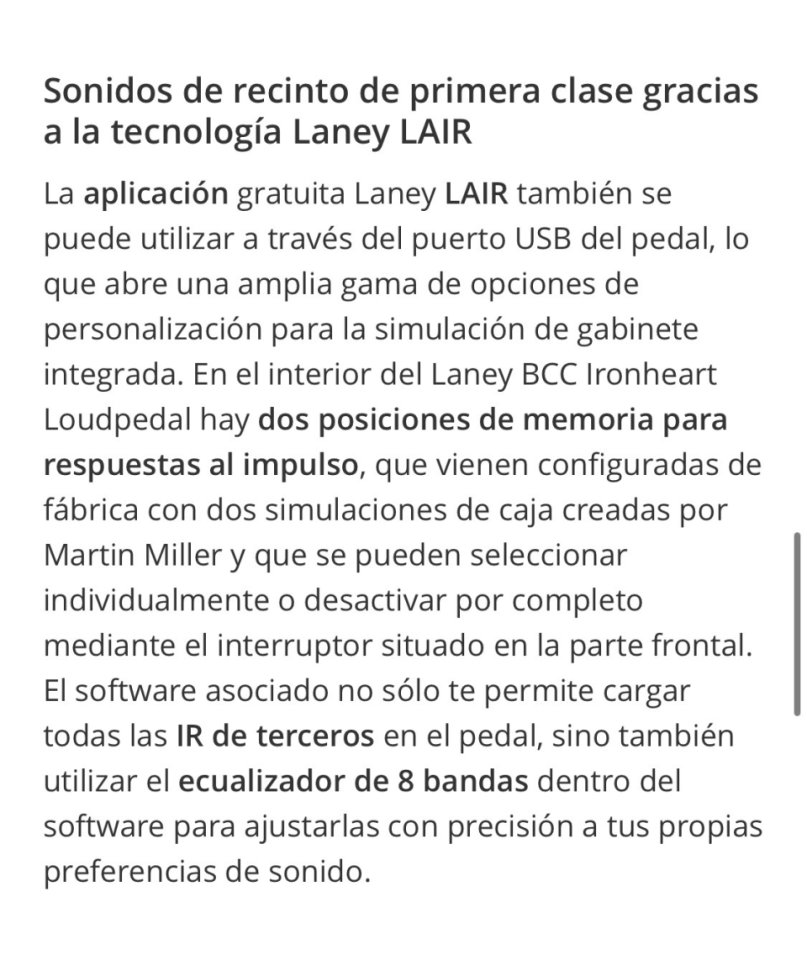 Laney BBC Loudpedal Ironheart