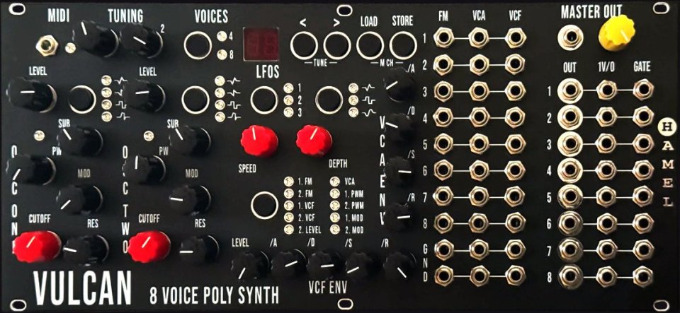 Cambio sintetizador Vulcan de 8 voces para Eurorack de segunda mano · Foto 4 de 4 · Ourense