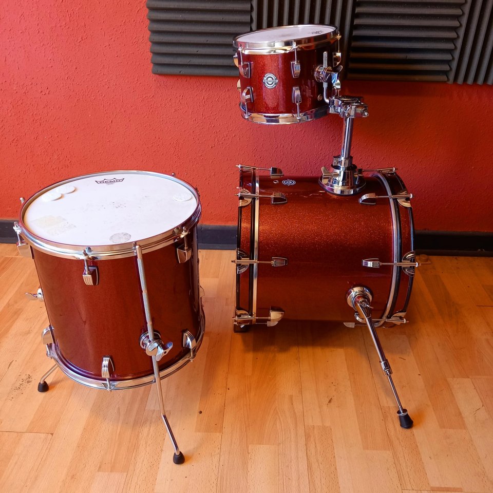 Batería LUDWIG Breakbeats 16" 10" 13" Red Sparkle