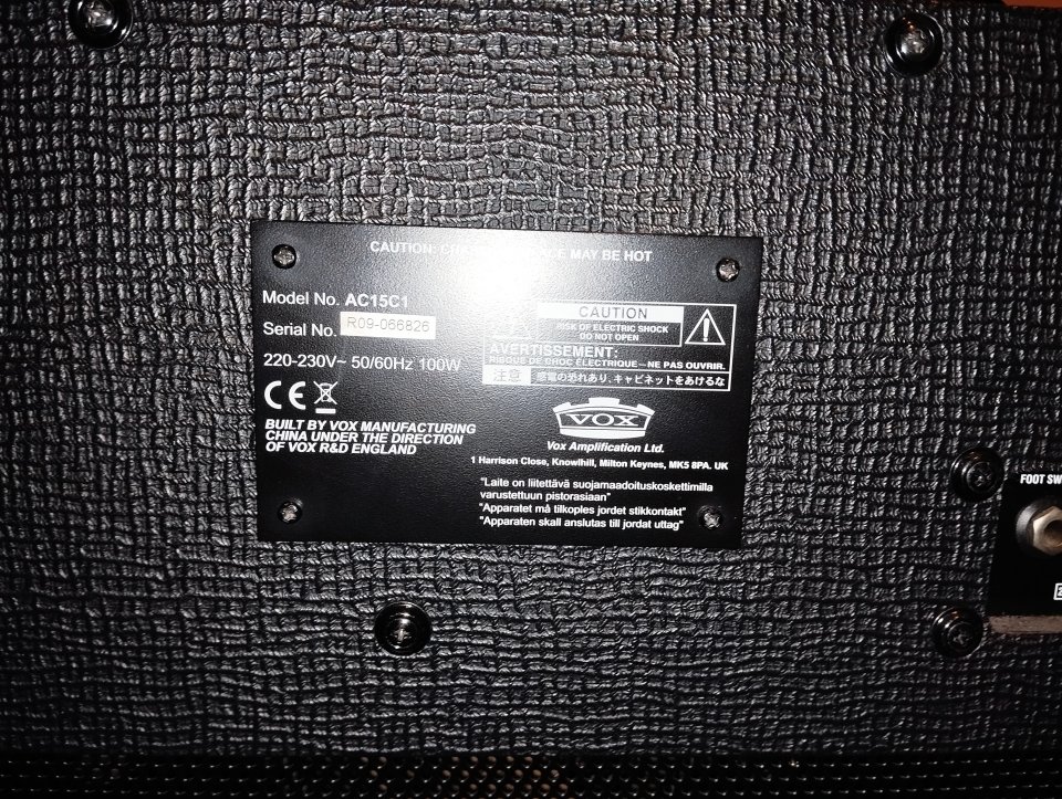 Amplificador vox ac15