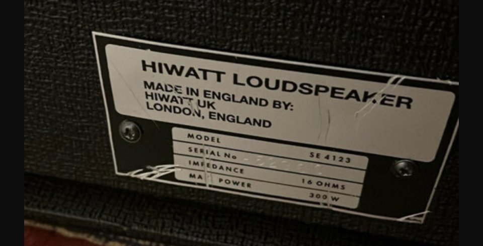 O cambio Sound city 50 plus más 4x12 Hiwatt made in england fane purple de segunda mano · Foto 8 de 8 · Guadalajara · 2400 €