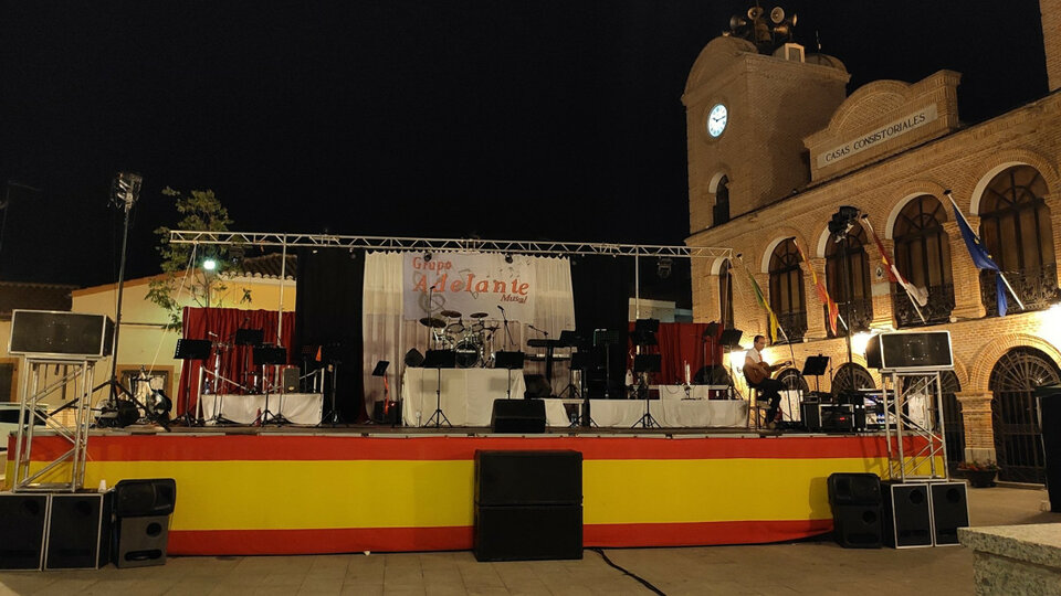 estructura puente de iluminación 12 metros+torres