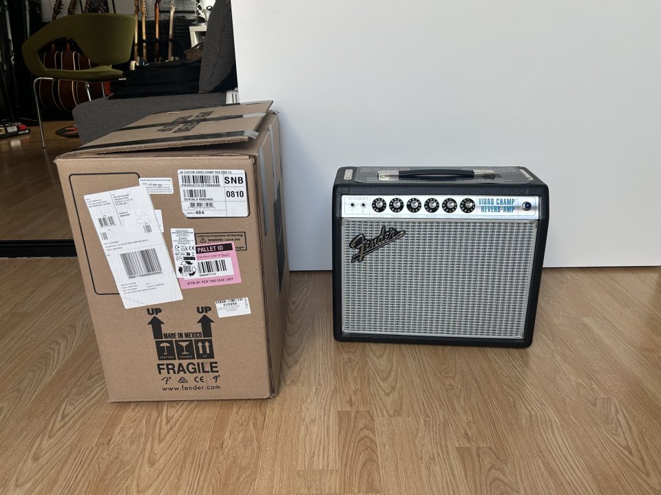 Fender Vibró Champ Reverb Amp NUEVO