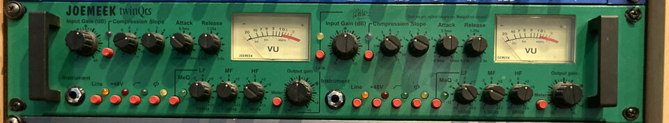 JOEMEEK TwinQcs. Previo, Compresor y ecualizador.