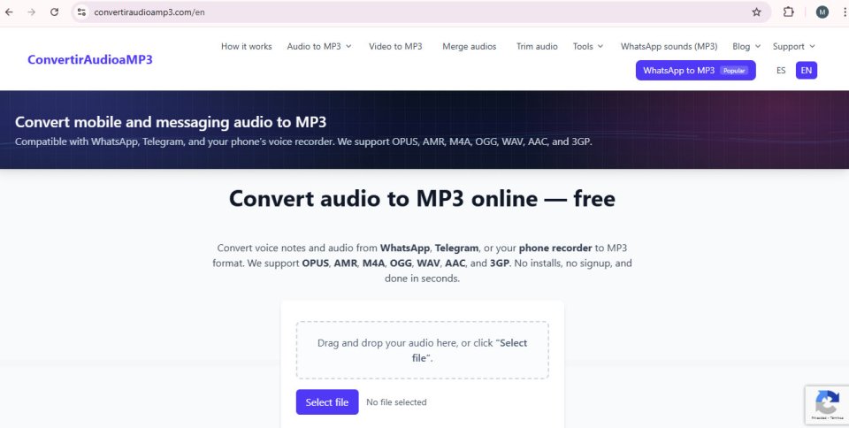 Herramienta Web de Procesamiento de Audio  - Gratis y sin registro