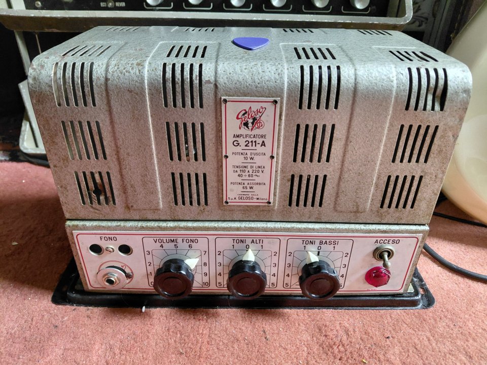 Cabezal amplificador Geloso g211a de 1954 - 10w de segunda mano · Foto 1 de 8 · Córdoba · 270 €