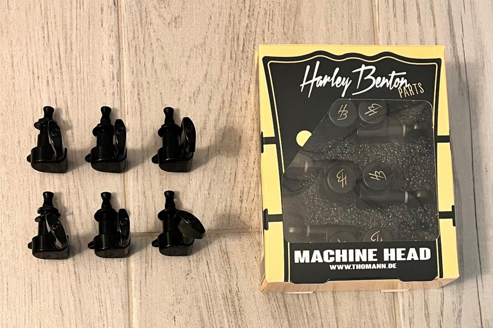 Clavijeros guitarra pala invertida o zurda