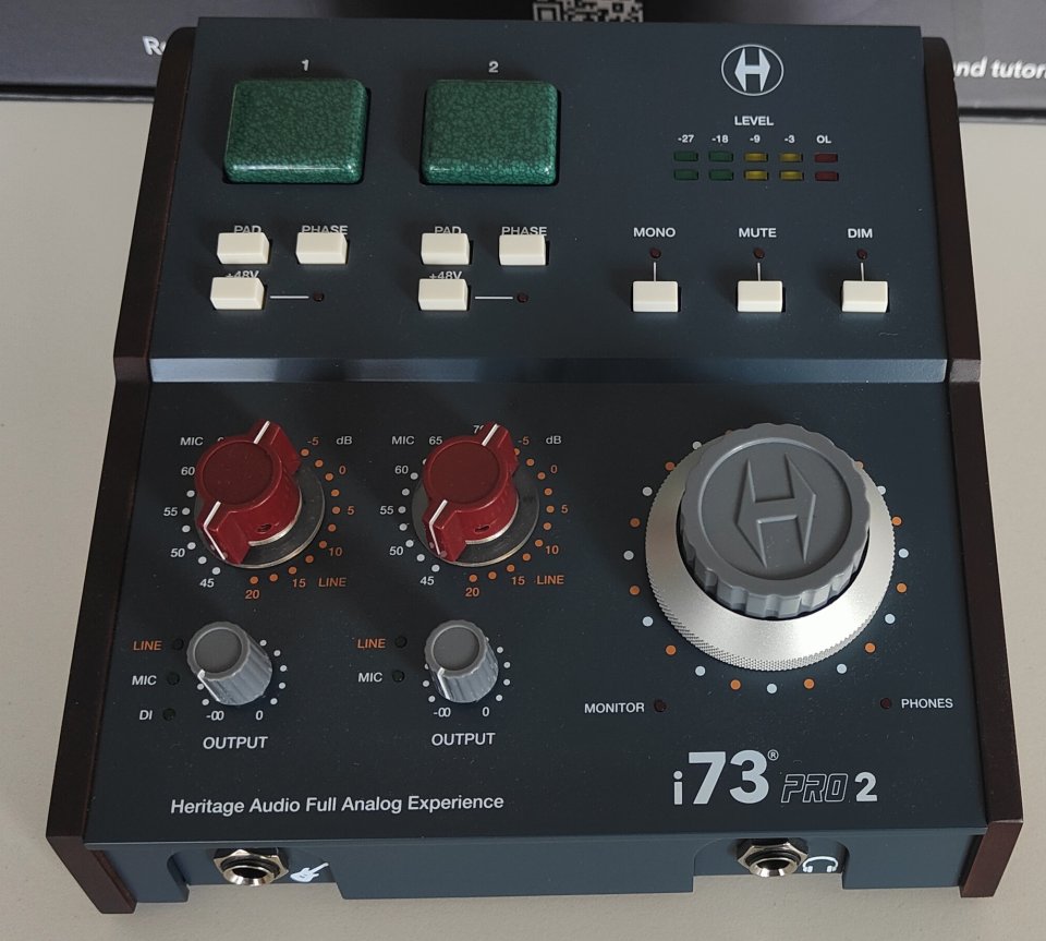 Interfaz de Audio USB Heritage Audio i73 Pro 2