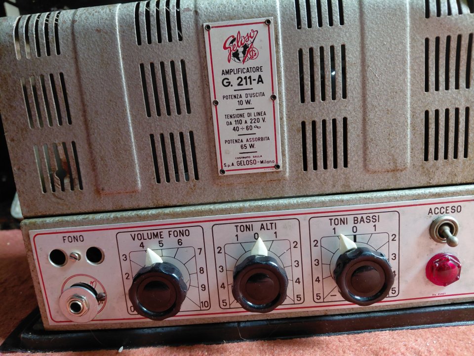 Cabezal amplificador Geloso g211a de 1954 - 10w de segunda mano · Foto 2 de 8 · Córdoba · 270 €