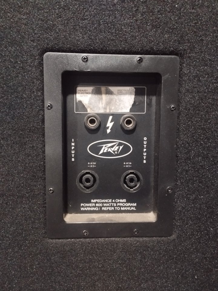 Mesa autoamplificada Yamaha. 2 Altavoces Peavy.