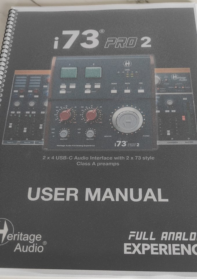 Interfaz de Audio USB Heritage Audio i73 Pro 2