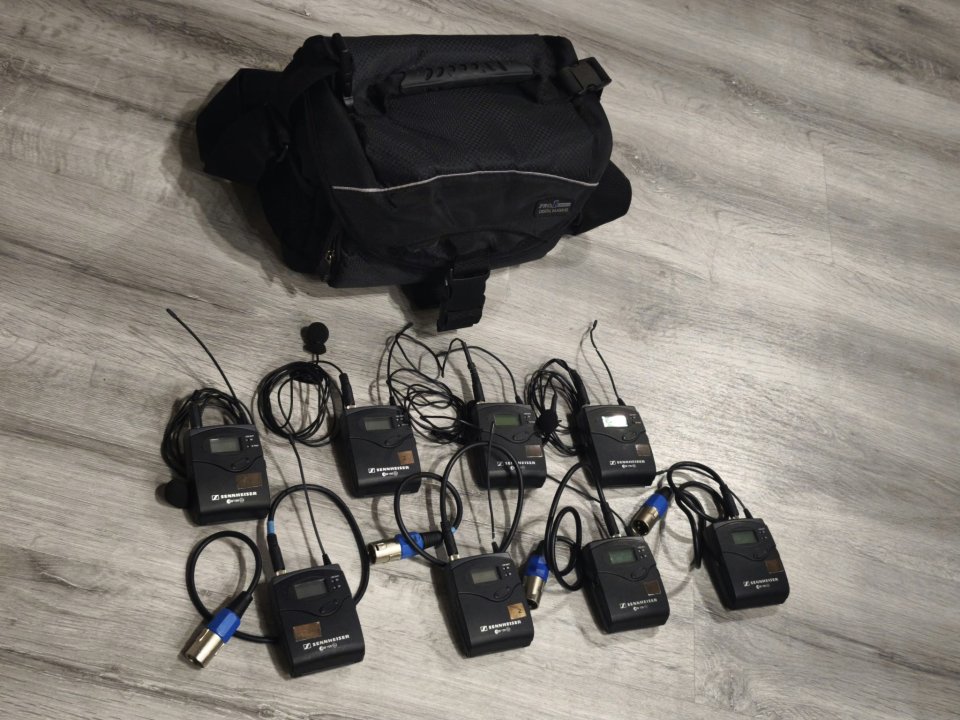 Pack 4 Inalámbricos Sennheiser EW 112 (G2 y G3) + Bolsa de transporte de segunda mano · Murcia · 700 €
