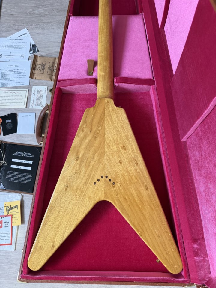 Gibson Flying V Korina '58 Reissue 2024 - Birdseye (Cambio) de segunda mano · Foto 8 de 9 · Madrid · 6500 €