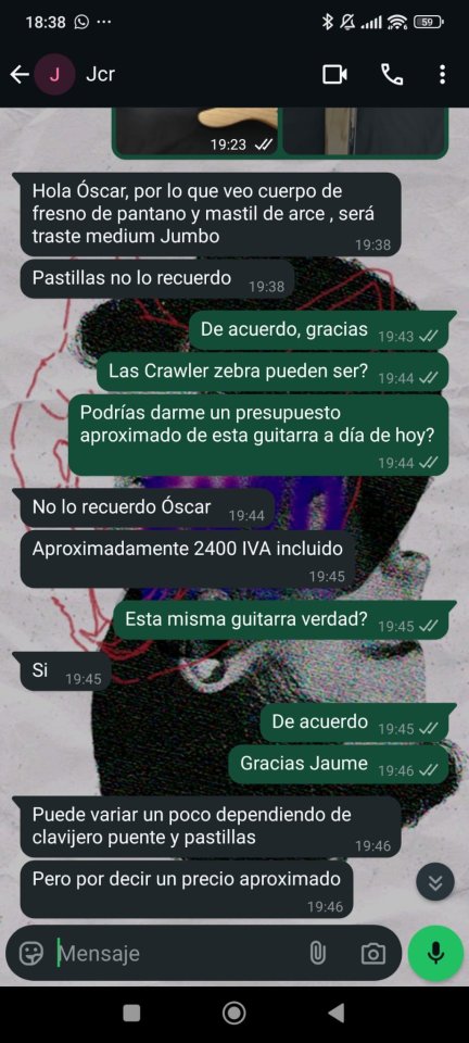 Guitarra custom telecaster Jcr (hecha a mano)