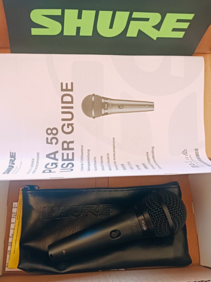 Micrófono Shure PGA 58 Y Cable