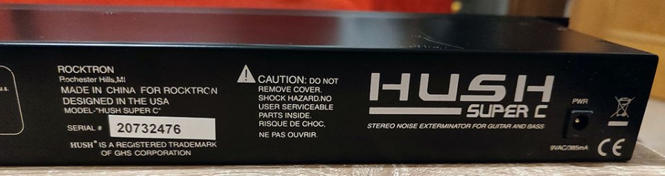 Puerta de ruido Rocktron Hush Super C