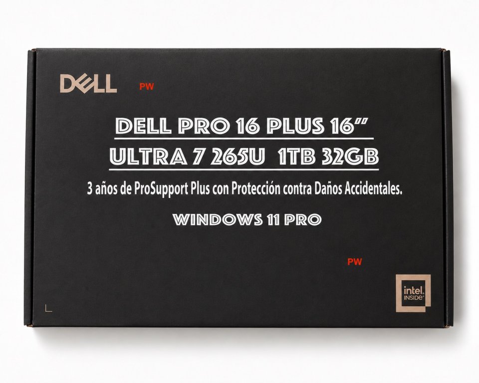Portátil Dell Pro 16 Plus Ultra 7 32GB 1TB SSD de segunda mano · Foto 1 de 6 · Girona · 1050 €