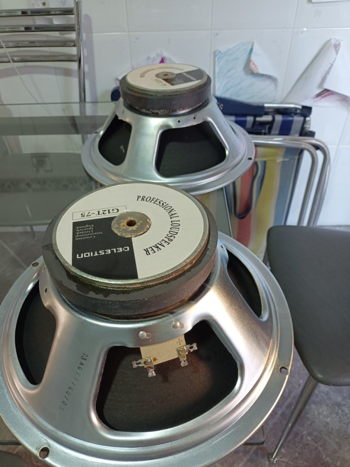 2 Celestion G12T 75 de los 90 16 ohmios de segunda mano · Foto 1 de 10 · Navarra