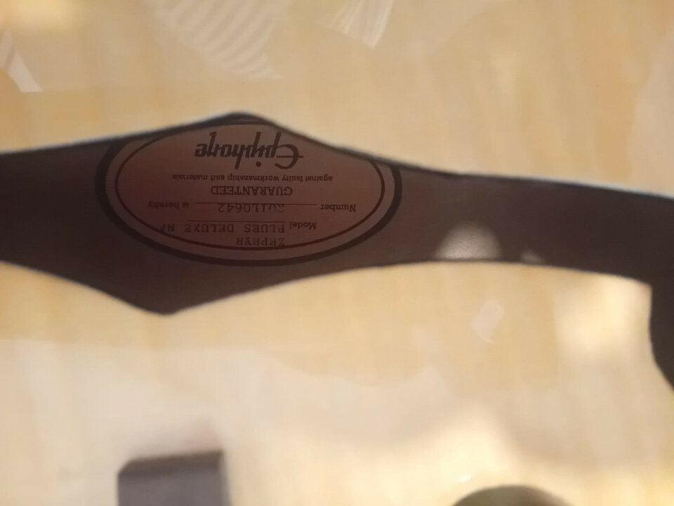 ESPECTACULAR  Epiphone Zephyr Blues Deluxe