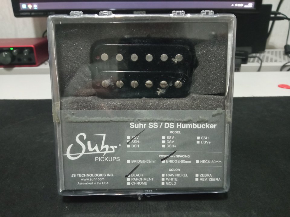 Vendo pastilla Suhr SSH+ Negra 50mm